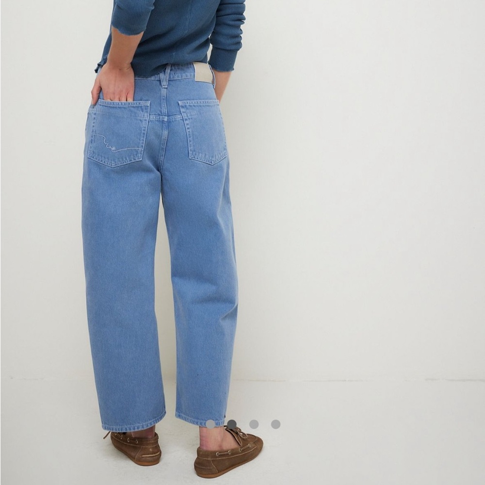 WE THE FREE DEEP TRANCE DROPPED BOYFRIEND JEANS OCEAN - Picture 2 of 4